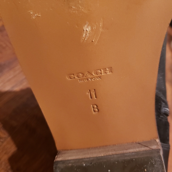 Coach leather and suede black boots size 11 - Picture 5 of 5